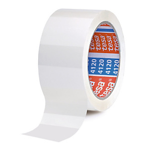 Ruban adhésif d'emballage PVC Tesa 4120, 50 mm x 66 m, Blanc Ruban adhésif d'emballage PVC Tesa 4120, 50 mm x 66 m, Blanc