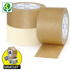 Ruban adhésif en papier kraft standard, 57 g/m² RAJA Ruban adhésif en papier kraft standard, 57 g/m² RAJA