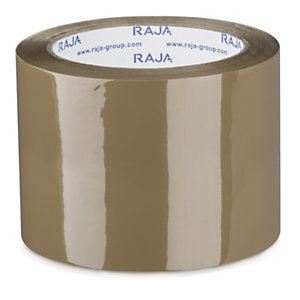 Ruban adhésif polypropylène silencieux havane RAJA Résistant, 35 microns 75 mm x 66 m