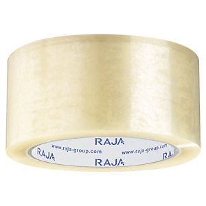 Ruban adhésif polypropylène transparent RAJA Standard, 28 microns 48 mm x 66 m
