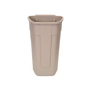 Rubbermaid Commercial Products Bidone per rifiuti mobile Beige 100 litri Rubbermaid Commercial Products Bidone per rifiuti mobile Beige 100 litri