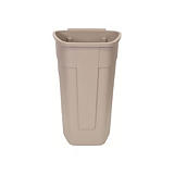 Rubbermaid Commercial Products Contenedor de residuos móvil, sin tapa, polipropileno, 100 l, beige Rubbermaid Commercial Products Contenedor de residuos móvil, sin tapa, polipropileno, 100 l, beige