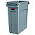 Rubbermaid Commercial Products Slim Jim collecteur gris clair 60 litres 279 x 587 x 632 mm - 4