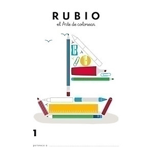 RUBIO Cuaderno A4 de Colorear Nº 1, castellano
