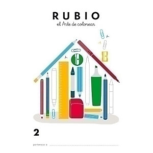RUBIO Cuaderno A4 de Colorear Nº 2, castellano