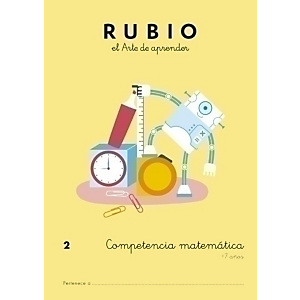 RUBIO Cuaderno A4 competencia Matemáticas 2, castellano