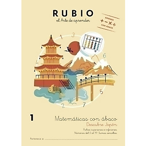 RUBIO Cuaderno A4 Matemáticas con Abaco 1, castellano
