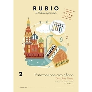 RUBIO Cuaderno A4 Matemáticas con Abaco 2, castellano