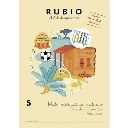 RUBIO Cuaderno A4 Matemáticas con Abaco 5, castellano