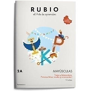 RUBIO Cuaderno A4 Mayúsculas 2A, castellano