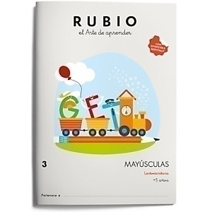 RUBIO Cuaderno A4 Mayúsculas 3, castellano