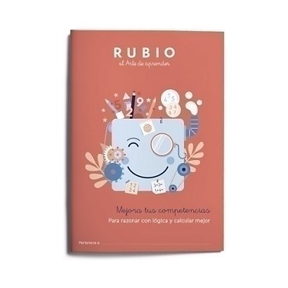RUBIO Cuaderno A4 Mejora tus competencias para razonar con lógica y calcular mejor, castellano