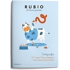 RUBIO Cuaderno A4 Ortografía 1 para empezar 6-7 años, castellano