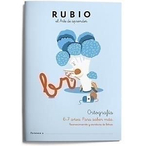 RUBIO Cuaderno A4 Ortografía 2 para saber más 6-7 años, castellano