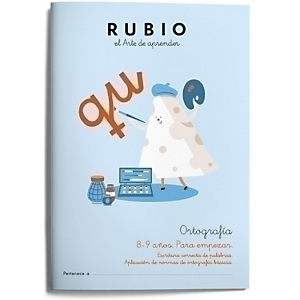 RUBIO Cuaderno A4 Ortografía 3 para empezar 8-9 años, castellano
