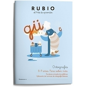 RUBIO Cuaderno A4 Ortografía 4 para saber más 8-9 años, castellano