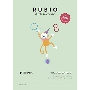 RUBIO Cuaderno A4 vacaciones 1º Primaria, castellano