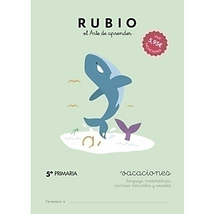 RUBIO Cuaderno A4 vacaciones 5º Primaria, castellano