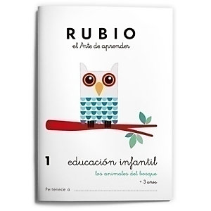 RUBIO Cuaderno A5 Educación infantil Nº 1 Animales bosque, castellano