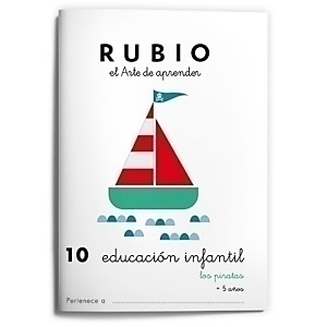 RUBIO Cuaderno A5 Educación infantil Nº 10 Piratas, castellano