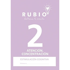 RUBIO Cuaderno Estimulación Cognitiva Atención, A4, Nº 2