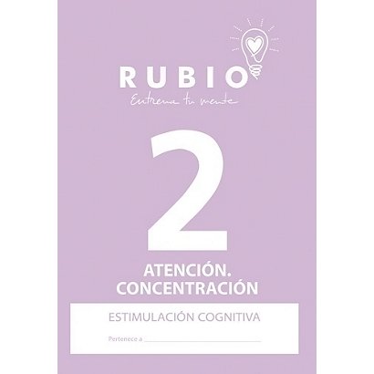 RUBIO Cuaderno Estimulación Cognitiva Atención, A4, Nº 2