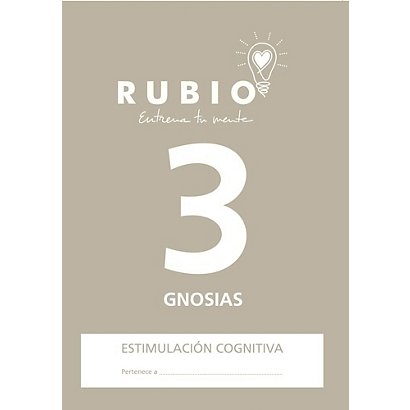 RUBIO Cuaderno Estimulación Cognitiva Gnosias, A4, Nº 3