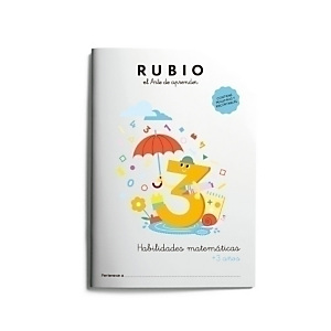 RUBIO Cuaderno habilidades matemáticas, +3 años