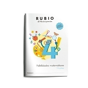 RUBIO Cuaderno habilidades matemáticas, +4 años