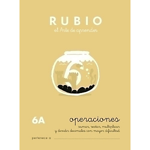 RUBIO Cuaderno Operacion y Problemas, A5, Nº 6A