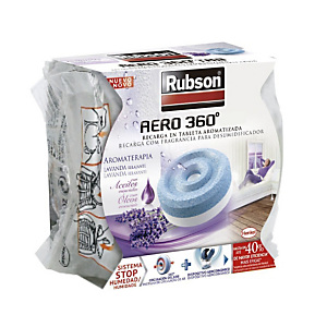 Rubson AERO360º TAB Recarga en tableta 2 en 1 con fragancia Lavanda Relajante Rubson AERO360º TAB Recarga en tableta 2 en 1 con fragancia Lavanda Relajante