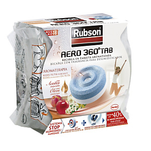 Rubson AERO360º TAB Recarga en tableta 2 en 1 con fragancia Poder Frutal Energizante Rubson AERO360º TAB Recarga en tableta 2 en 1 con fragancia Poder Frutal Energizante
