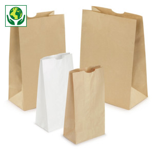 Sac kraft brun sans poignée Sac kraft brun sans poignée
