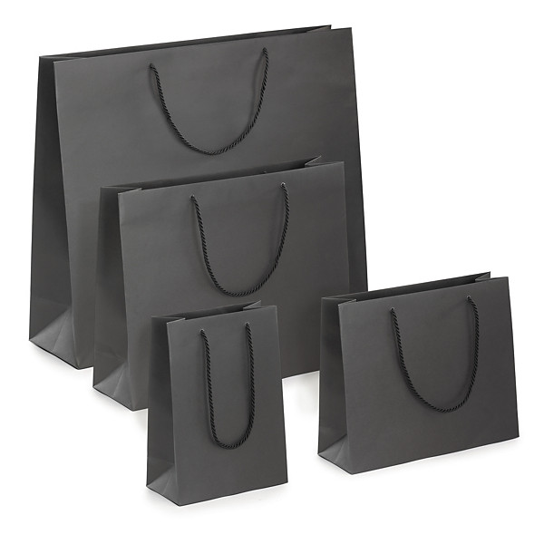 Sac kraft luxe à poignées coton - 1