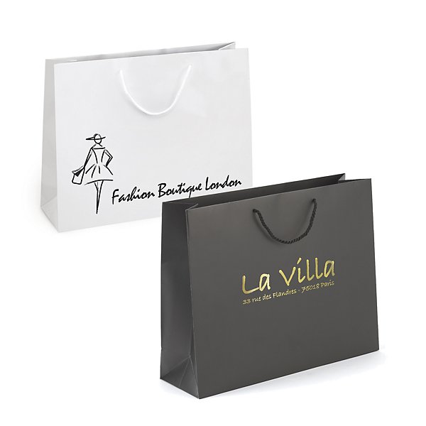 Sac kraft mat personnalisé 55 x 45 x 15 cm noir - 2