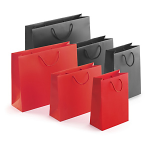 Sac pelliculé mat couleur effet relief à poignées cordeli?res