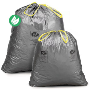 Sac poubelle 110L recyclé - Gris - Lot de 200 Sac poubelle 110L recyclé - Gris - Lot de 200