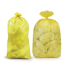 Sac-poubelle jaune résistant