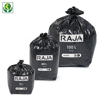 Sac-poubelle noir résistant Raja