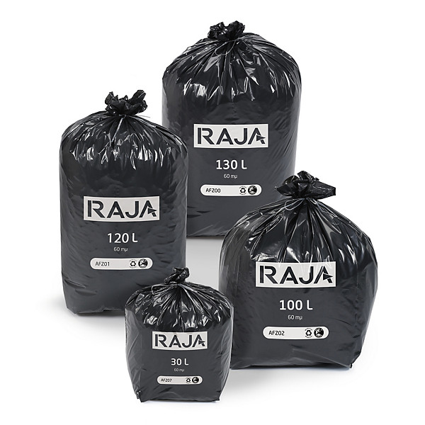 Sac-poubelle noir ultra-résistant RAJA