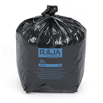Sac poubelle recyclé extra-forte résistance RAJA - 1