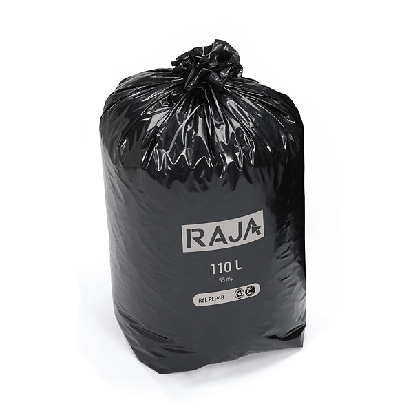 Sac poubelle recyclé qualité industrielle RAJA extra-forte résistance 50 L - 1
