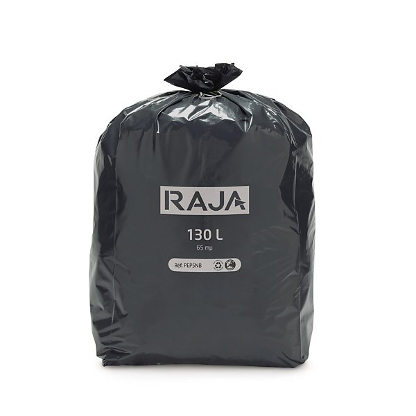 Sac poubelle recyclé qualité industrielle RAJA forte résistance 30 L - 2