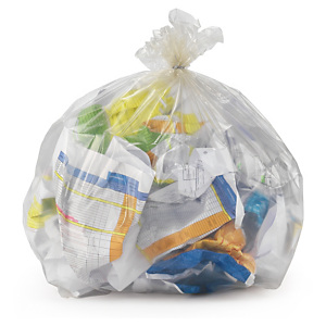 Sac poubelle transparent recyclé Sac poubelle transparent recyclé
