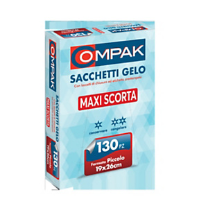 Sacchetti gelo per alimenti, formato piccolo, 19 x 26 cm, Trasparente (confezione 130 pezzi) Sacchetti gelo per alimenti, formato piccolo, 19 x 26 cm, Trasparente (confezione 130 pezzi)