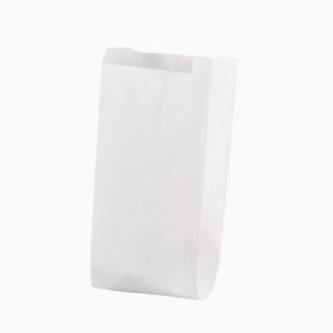 Sacchetto con soffietti laterali, Carta kraft, 10+7 x 22 cm, Bianco (confezione 1.000 pezzi) Sacchetto con soffietti laterali, Carta kraft, 10+7 x 22 cm, Bianco (confezione 1.000 pezzi)