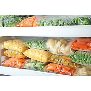 Sacchetto freezer per alimenti in polietilene, 80 x 100 cm, Trasparente (confezione 160 pezzi)