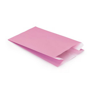 Sacchetto in carta Kraft vergata, 12 x 19 x 4,5 cm, Rosa (confezione 250 pezzi)