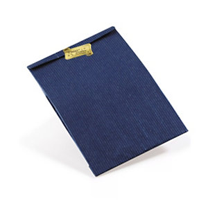 Sacchetto in carta Kraft vergata, 16 x 25 x 8 cm, Blu (confezione 250 pezzi)