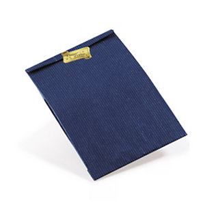 Sacchetto in carta Kraft vergata, 31 x 47 x 8 cm, Blu (confezione 250 pezzi)